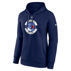 NHL New York Rangers Fanatics Women's Authentic Pro Core Secondary Fleece Pullover Hoodie - Navy