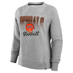 Cincinnati Bengals Women's Hit Hard Fleece Pullover Sweatshirt Heather Gray