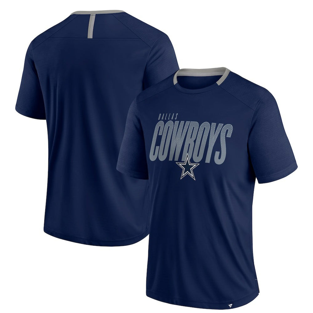 Dallas Cowboys Fade Dot Slant T-Shirt Navy