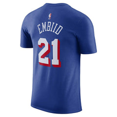 Joel Embiid Philadelphia 76ers Name & Number T-Shirt Royal