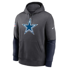 Dallas Cowboys 2024 Sideline Club Pullover Hoodie Charcoal