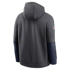 Dallas Cowboys 2024 Sideline Club Pullover Hoodie Charcoal