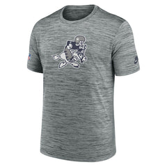 Dallas Cowboys Sideline Velocity Throwback Logo Dri-FIT T-Shirt Gray