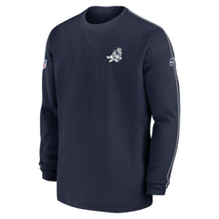 Dallas Cowboys 2024 Sideline Coach Vintage Pullover Sweatshirt Navy