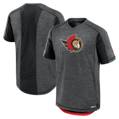 NHL Ottawa Senators Fanatics Authentic Pro Rink Tech T-Shirt - Black