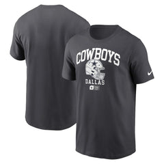 Dallas Cowboys Helmet Essential T-Shirt Charcoal