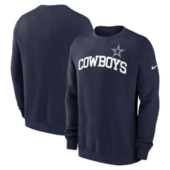 Dallas Cowboys Club Pullover Sweatshirt Navy