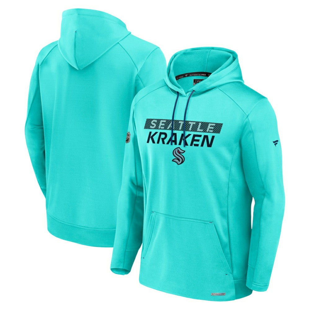 NHL Seattle Kraken Fanatics Authentic Pro Rink Fleece Pullover Hoodie - Blue