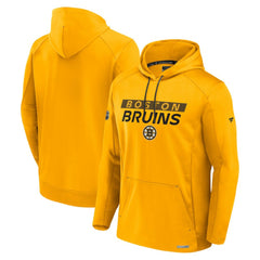 NHL Boston Bruins Fanatics Authentic Pro Rink Fleece Pullover Hoodie - Gold