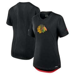 NHL Chicago Blackhawks Fanatics Women's Authentic Pro Rink T-Shirt - Black