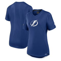 NHL Tampa Bay Lightning Fanatics Women's Authentic Pro Rink Tech T-Shirt - Blue