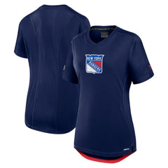 NHL New York Rangers Fanatics Women's Authentic Pro Rink Tech T-Shirt - Navy