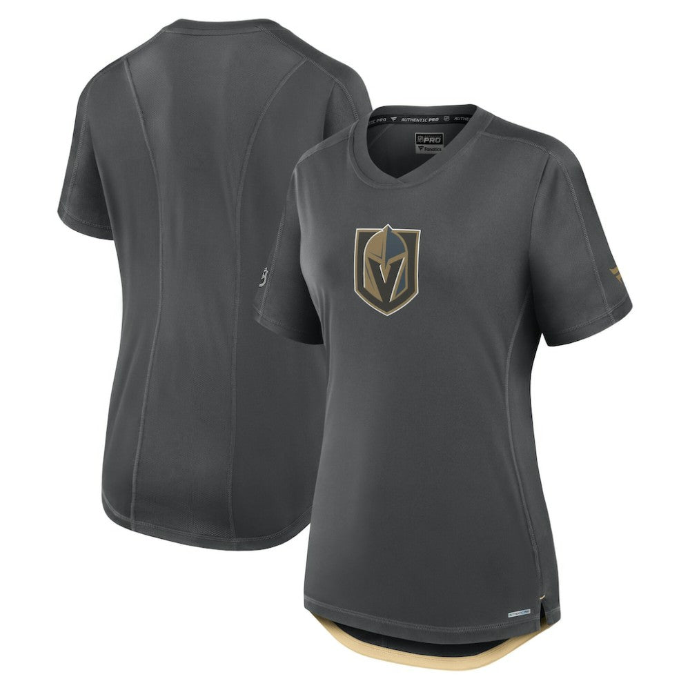 NHL Vegas Golden Knights Fanatics Women's Authentic Pro Rink Tech T-Shirt - Gray