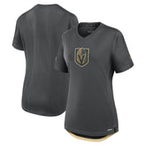 NHL Vegas Golden Knights Fanatics Women's Authentic Pro Rink Tech T-Shirt - Gray