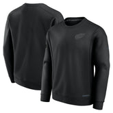 NHL Detroit Red Wings Fanatics Authentic Pro Road Fleece Pullover Sweatshirt - Black