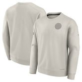 NHL Edmonton Oilers Fanatics Authentic Pro Road Fleece Pullover Sweatshirt - Cream