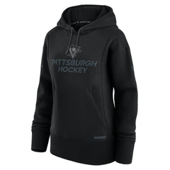 NHL Pittsburgh Penguins Fanatics Women's Authentic Pro Road Pullover Hoodie - Black