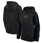 NHL Boston Bruins Fanatics Women's Authentic Pro Road Pullover Hoodie - Black
