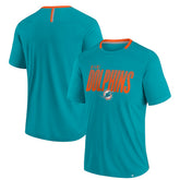 Miami Dolphins Defender Fade Slant T-Shirt Aqua