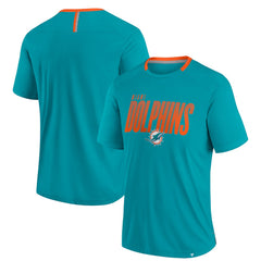 Miami Dolphins Defender Fade Slant T-Shirt Aqua