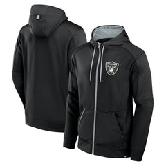 Las Vegas Raiders Defender Full-Zip Hoodie Black
