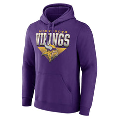 Minnesota Vikings Geometric Chrome Pullover Hoodie Purple