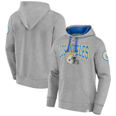 Los Angeles Chargers Label Maker Pullover Hoodie Gray