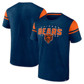 Chicago Bears Old School Play Slub T-Shirt Navy