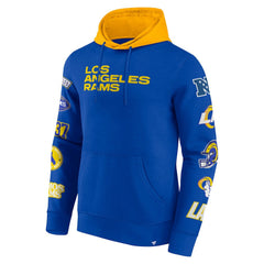Los Angeles Rams Patched Out Pullover Hoodie Royal/Gold