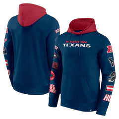 Houston Texans Patched Out Pullover Hoodie Navy/Cardinal