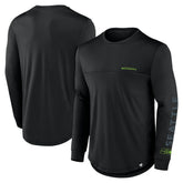 Seattle Seahawks Blackout Long Sleeve T-Shirt Black