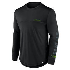 Seattle Seahawks Blackout Long Sleeve T-Shirt Black
