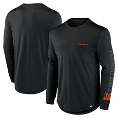 Cincinnati Bengals Blackout Long Sleeve T-Shirt Black