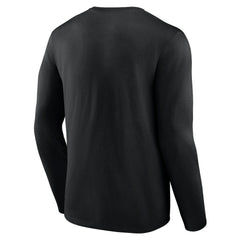Las Vegas Raiders Stat Sheet Long Sleeve T-Shirt Black