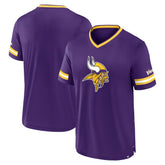 Minnesota Vikings Stripe Stacking T-Shirt Purple
