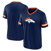 Denver Broncos Stripe Stacking T-Shirt Navy