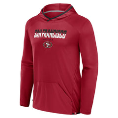 San Francisco 49ers Transitional Defender Hoodie Long Sleeve T-Shirt Scarlet