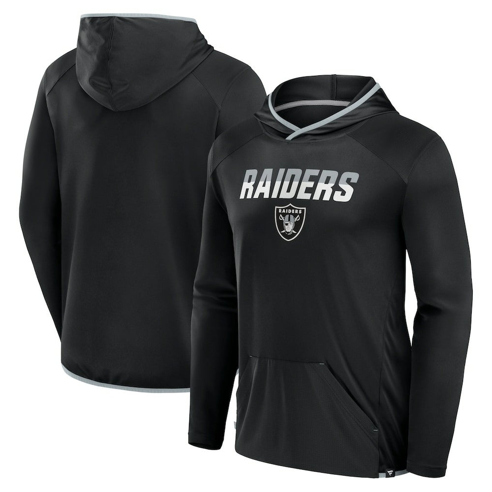 Las Vegas Raiders Transitional Defender Hoodie Long Sleeve T-Shirt Black