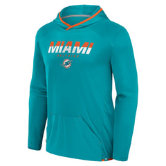 Miami Dolphins Transitional Defender Hoodie Long Sleeve T-Shirt Aqua