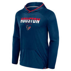 Houston Texans Transitional Defender Hoodie Long Sleeve T-Shirt Navy
