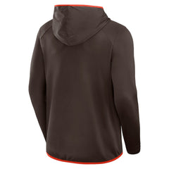 Cleveland Browns Transitional Defender Hoodie Long Sleeve T-Shirt Brown