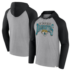 Jacksonville Jaguars Under Center Long Sleeve Hoodie T-Shirt Gray/Black