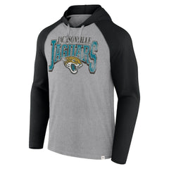 Jacksonville Jaguars Under Center Long Sleeve Hoodie T-Shirt Gray/Black