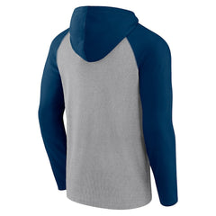 Chicago Bears Under Center Long Sleeve Hoodie T-Shirt Gray/Navy