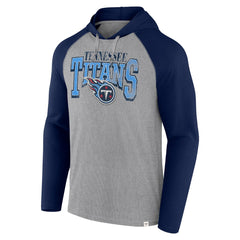Tennessee Titans Under Center Long Sleeve Hoodie T-Shirt Gray/Navy