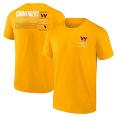 Washington Commanders Repeat Stats T-Shirt Gold