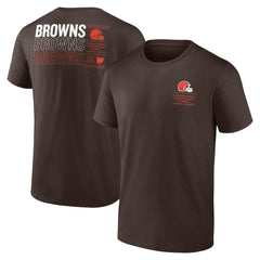 Cleveland Browns Repeat Stats T-Shirt Brown