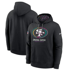 San Francisco 49ers 2024 NFL Crucial Catch Big & Tall Club Pullover Hoodie Black