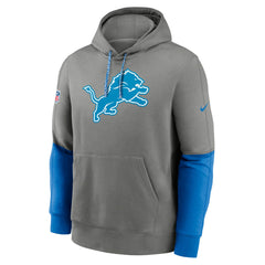 Detroit Lions 2024 Sideline Club Pullover Hoodie Gray