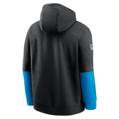 Carolina Panthers 2024 Sideline Club Pullover Hoodie Black